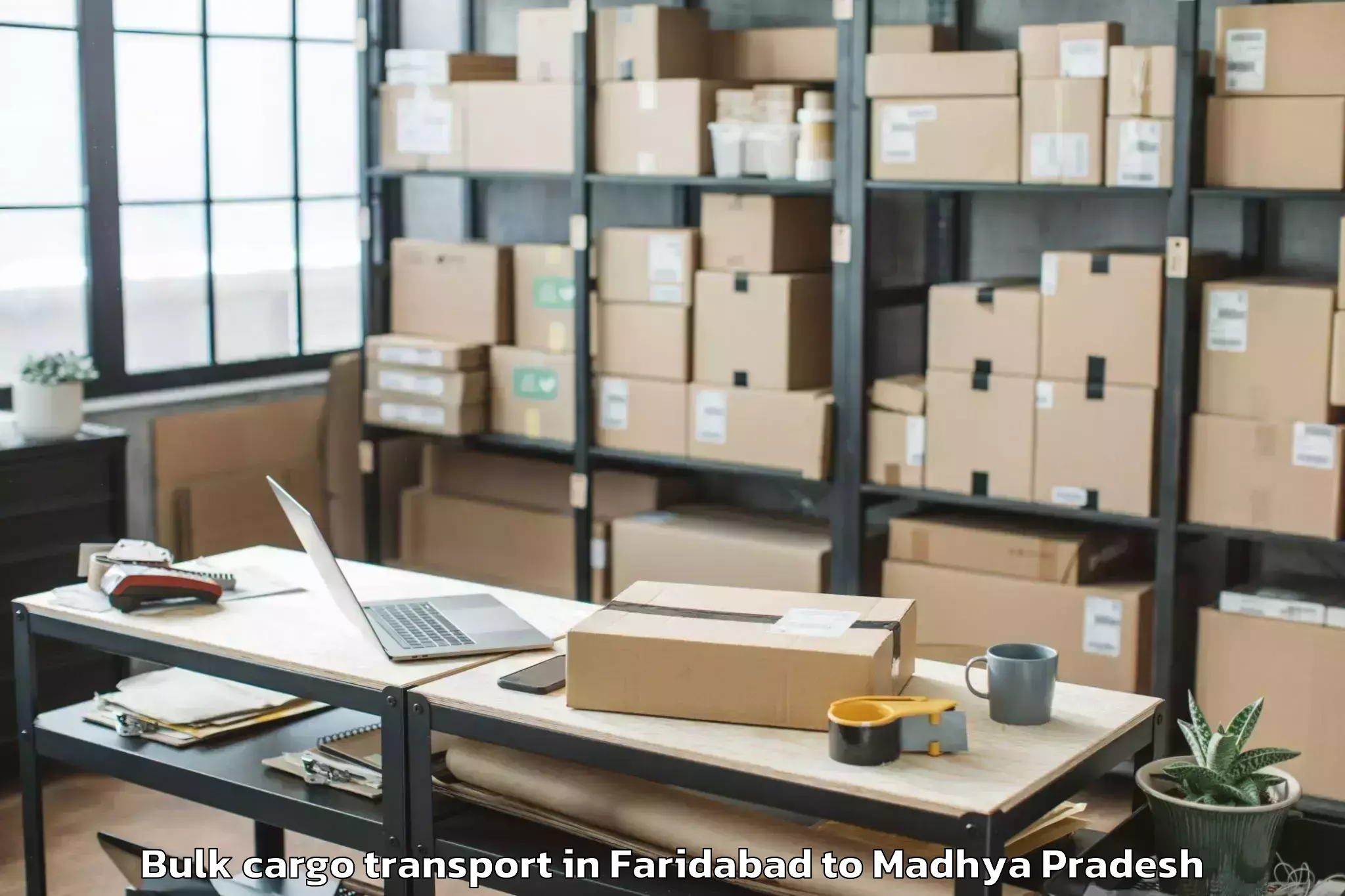 Top Faridabad to Chhindwara Bulk Cargo Transport Available